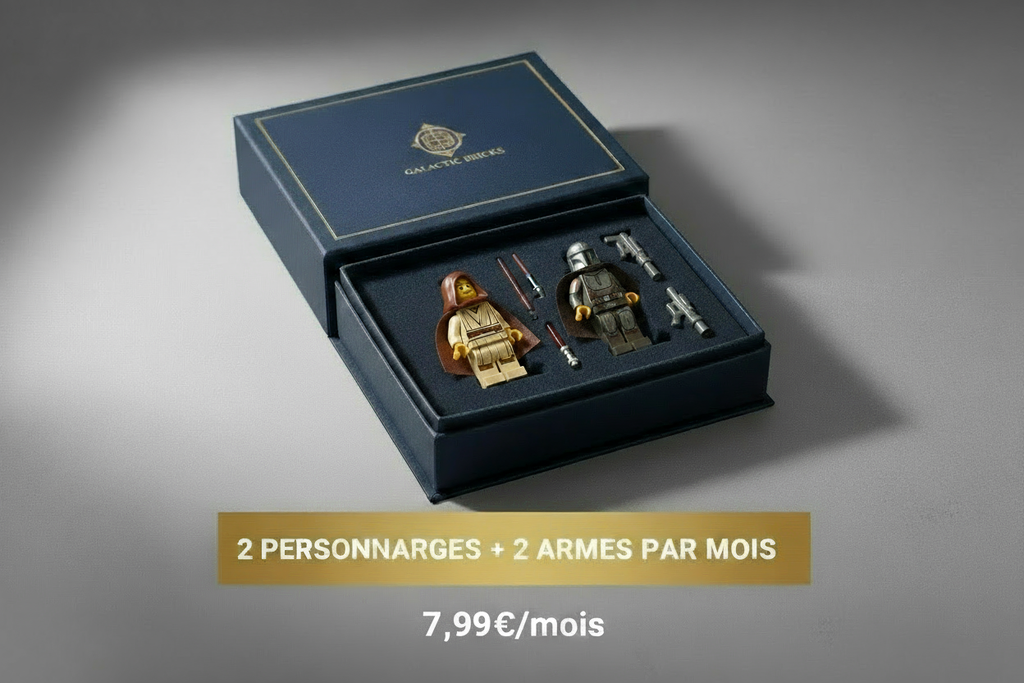 Abonnement LEGO Star Wars - 2 personnages + 2 armes par mois à 7,99€