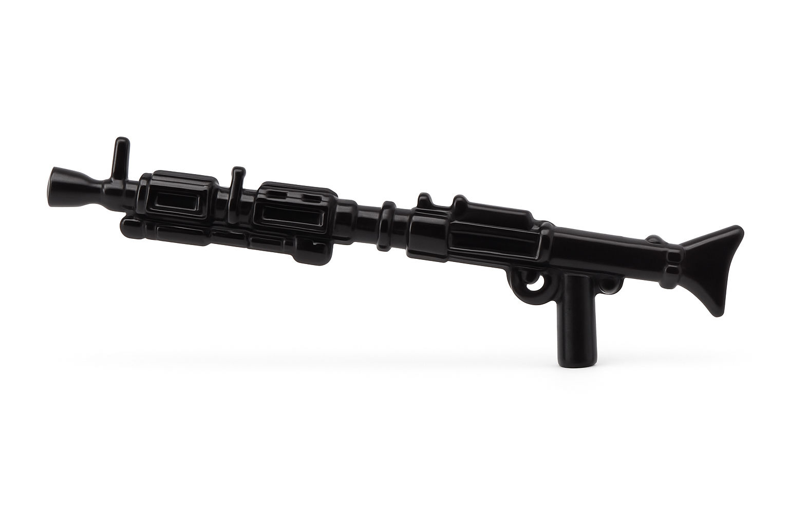 Arme tactique sur fond blanc