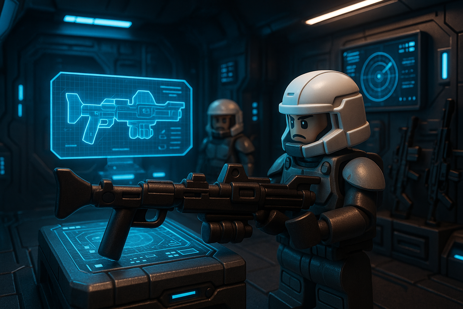 Armurerie spatiale avec la bonne arme