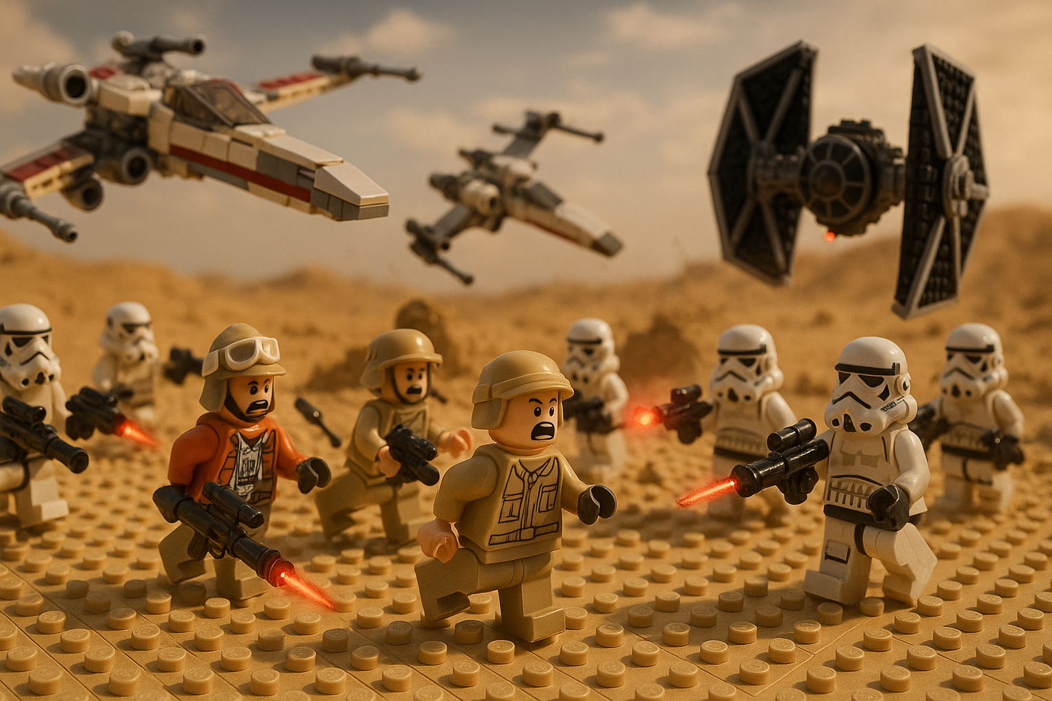 Bataille Star Wars LEGO - Tatooine
