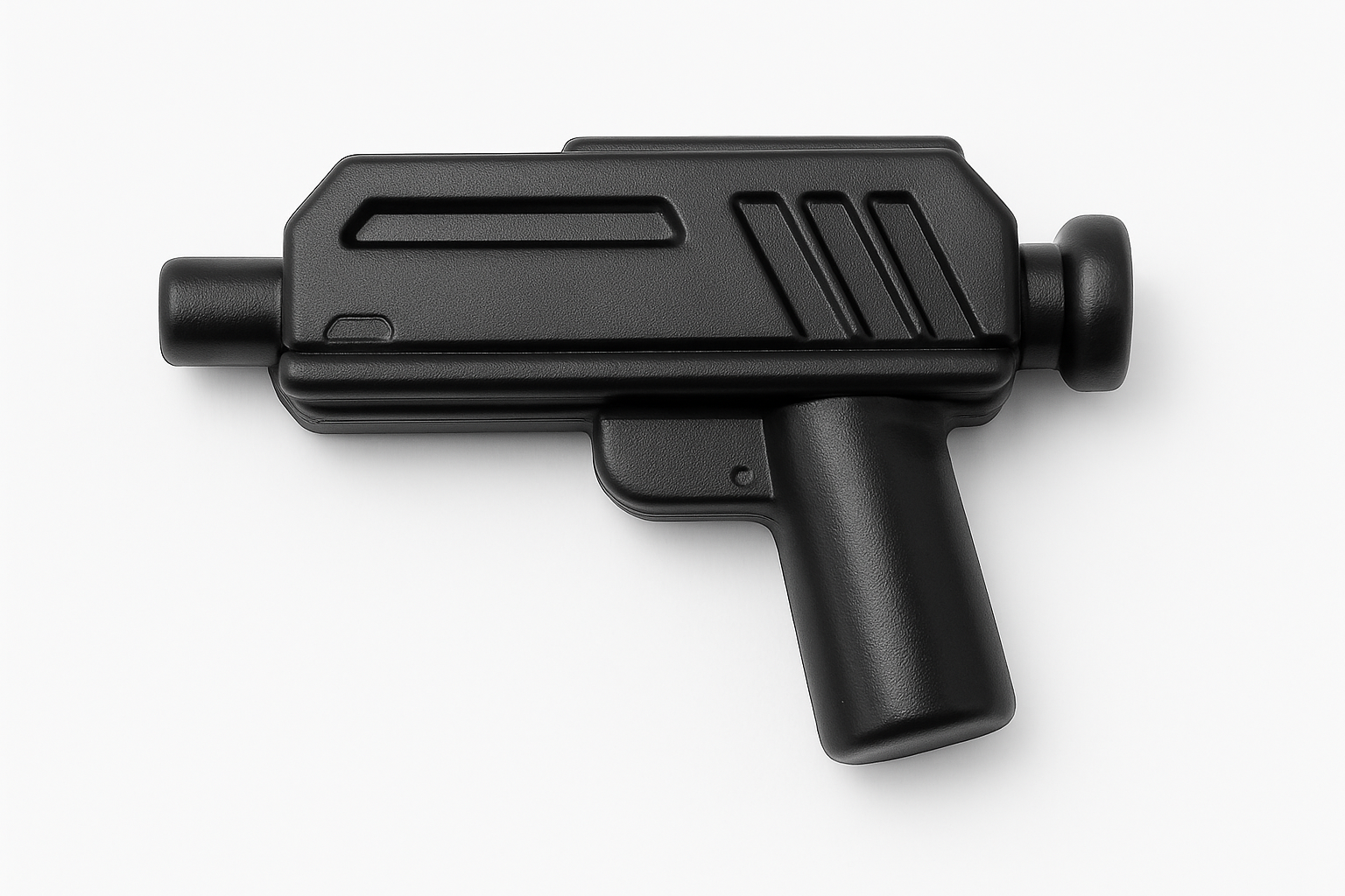 Blaster sur fond blanc