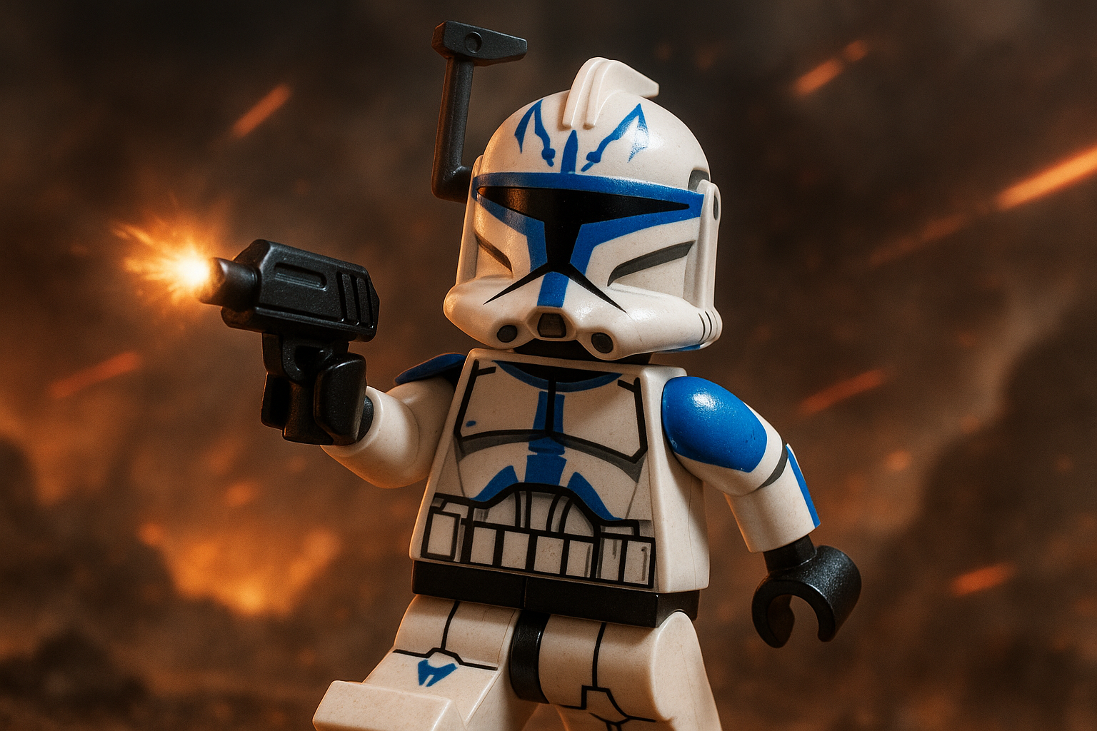 Captain Rex avec le blaster