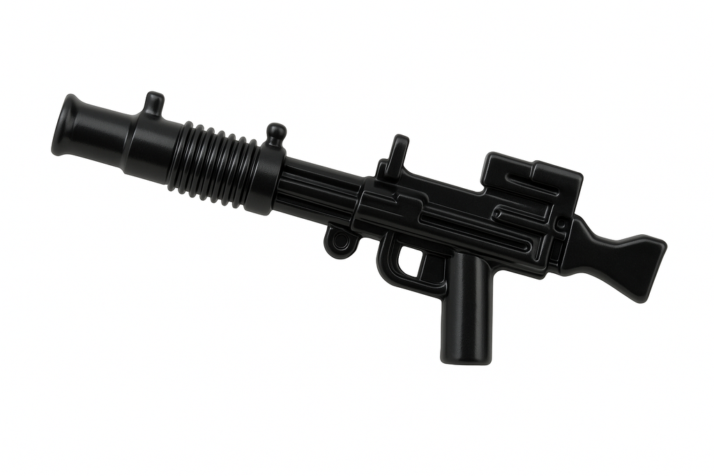 Fusil blaster E-11D sur fond blanc